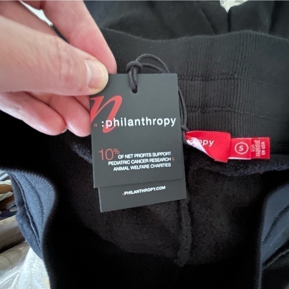 N:philanthropy Black Coco Tie Waist Shorts Distressed Small - Picture 8 of 12